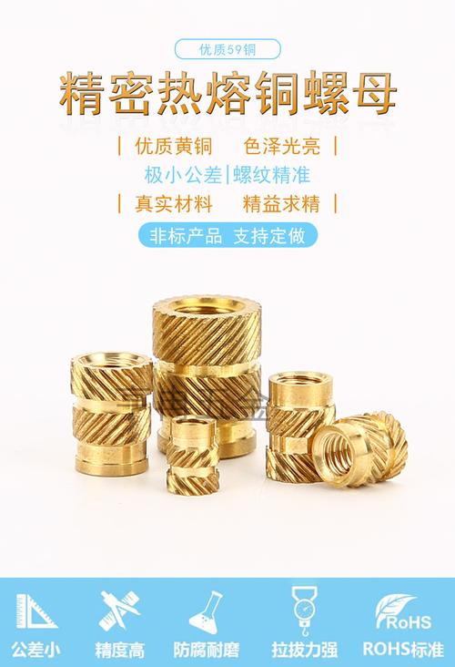 工厂直供优势解析 M3铜螺母、热熔螺母、热压螺母、压花螺母与注塑铜车件的全面指南